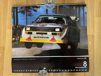 1986 Rallyseport Stig Blomqvist Björn Cederberg juliste