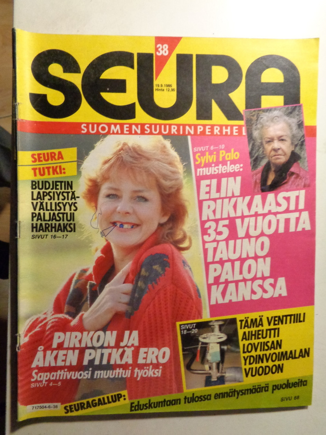 Seura lehti Nro 38/1986 (27.10)