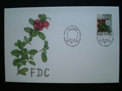 FDC Puolukka 0,65 € 10.9.2003 - LaPe 1669