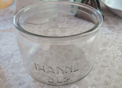 Ihanne lasipurkki / narupurkki 3ltr