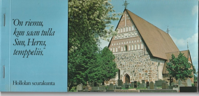 KIRKKOKORTTI - HOLLOLAN KIRKKO KUUSI ERILLAISTA KORTTIA
