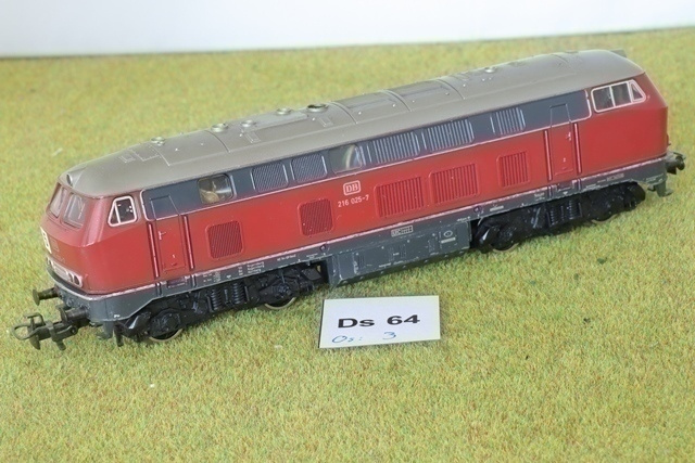 #Ds64 Märklin 3075, DIGI/muuntaja, BR216, dieselveturi