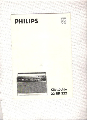 Philips, radio, televisio + muu, ohjeet ja esite.