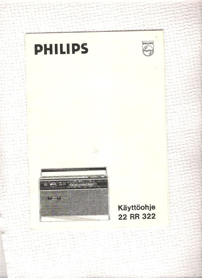 Philips, radio, televisio + muu, ohjeet ja esite.