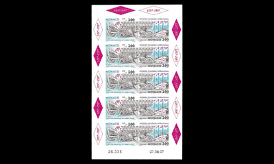 Monaco 2333-4Bkb ** Postimerkkinäyttely hammastamaton (1996