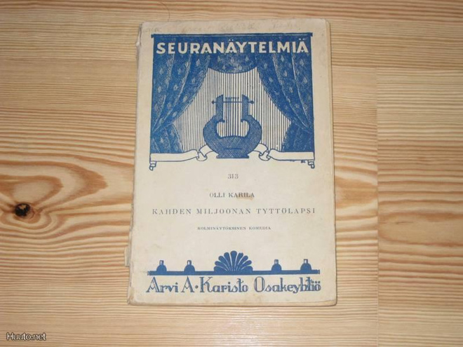 Karila, Olli: Kahden miljoonan tyttölapsi 1.p nid. v. 1930