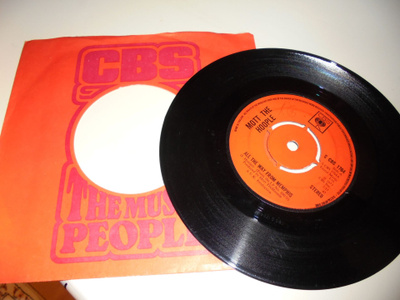 7" Mott The Hoople –All The Way From Memphis /Ballad Of Mott