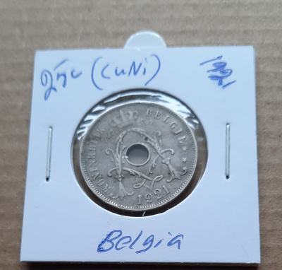 Belgia 25c (CuNi), 1921