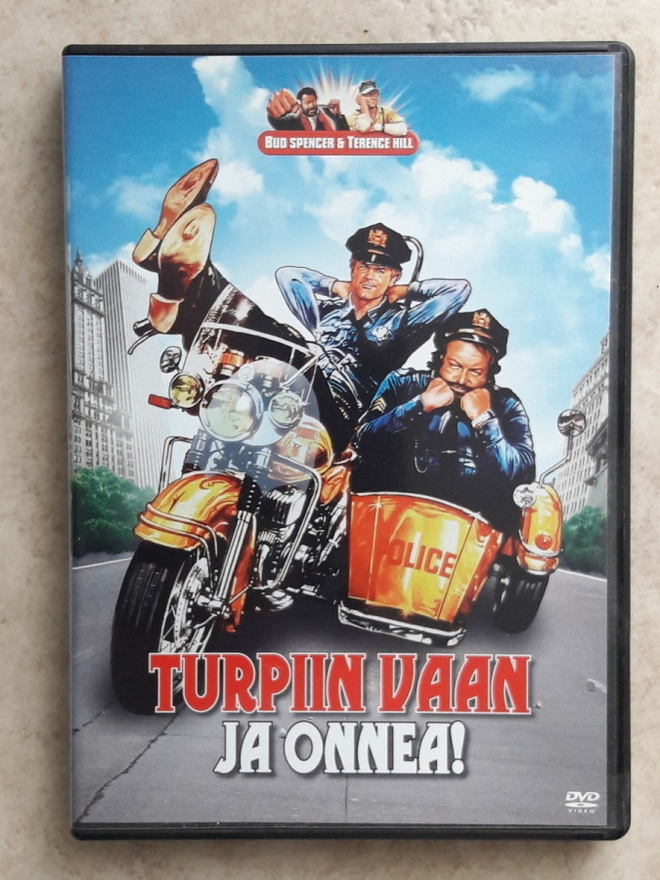 Turpiin vaan ja onnea, DVD. Terence Hill
