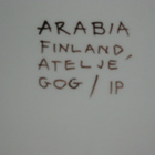 ARABIA  Atelje GOG/IP köökki tarjoilulautanen - pikkukuva 4