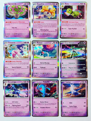 Pokemon Holo Rare kortteja 9kpl