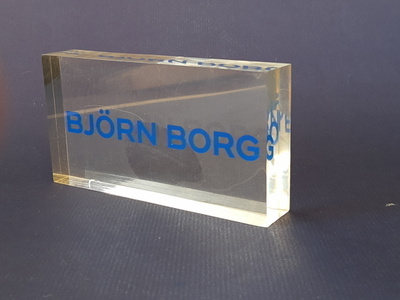 BJÖRN BORG Hyllymainoskyltti 13x7cm