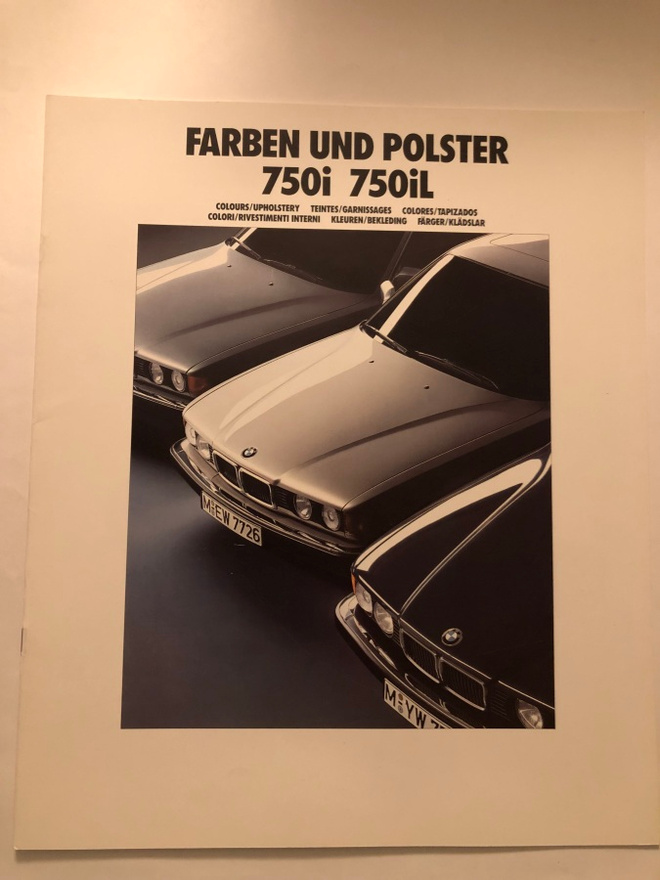 Myyntiesite - Bmw 750i/ iL Farben und Polster - 1/90