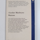 Alasdair MacIntyre : Marcuse - pikkukuva 2