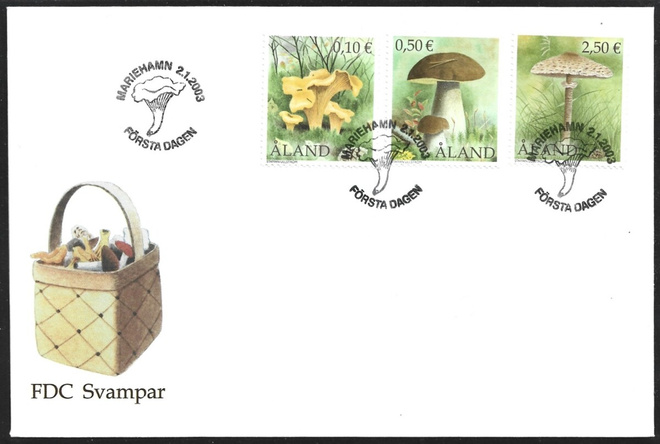 FDC Åland 2003   Sieniä  LaPe ÅL 214-216