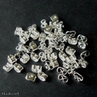 858 ... 925 Sterling Silver Korvakorujen Nastat ( a 10 kpl ) - pikkukuva 2