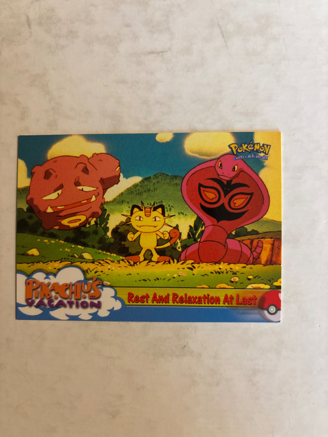 Rest and relaxation at last Pokemon 1999 Topps Movie