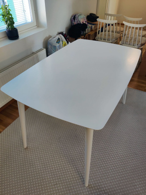 Pohjanmaan Aino ruokapöytä, valkoinen 80x130cm + tuolit