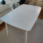 Pohjanmaan Aino ruokapöytä, valkoinen 80x130cm + tuolit - pikkukuva 1