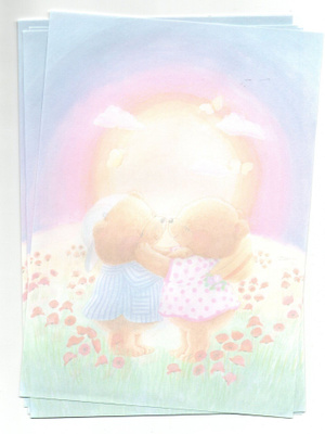 °°HERTTAISET NALLET°° -KIRJEPAPERIT -SETTI / (nro 16)