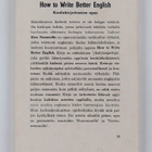 Eino Nummelin : How to write better English : Koulukirjoi... - pikkukuva 2