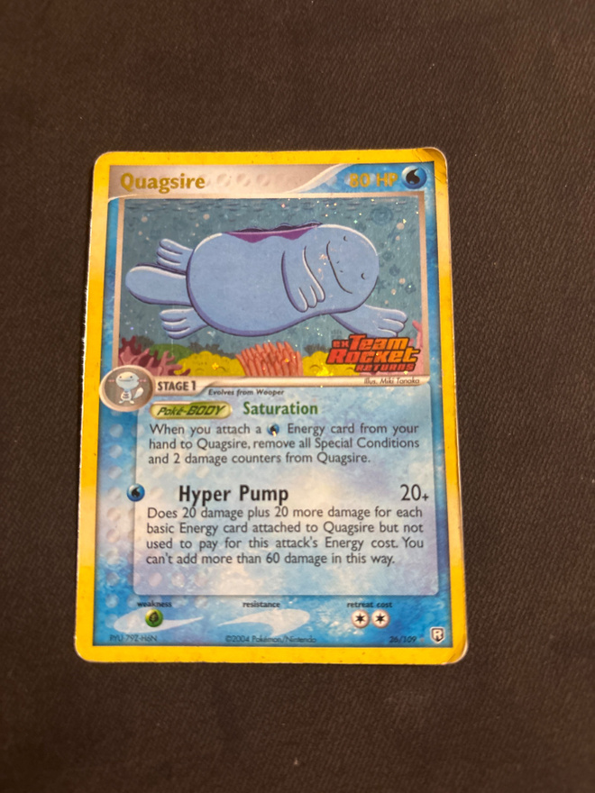 Quagsire 26/109 Team Rocket Returns (stamped Reverse holo)