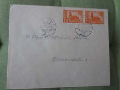 SS- Vapaaehtoistoimistolle kirje v.1942