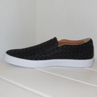 40 - Lacoste mustat espadrillat kuvioitua nahkaa * UUDET - pikkukuva 2