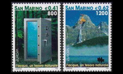 San Marino 1950-1 ** Europa vesi (2001)