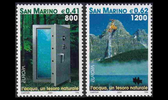 San Marino 1950-1 ** Europa vesi (2001)