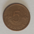 5 penniä 1966, 1972 & 1974, 4 kuvaa - pikkukuva 3