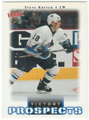 99-00 UD Victory #363 Steve Kariya RC Ex-Ilves/Blues/HPK/JYP