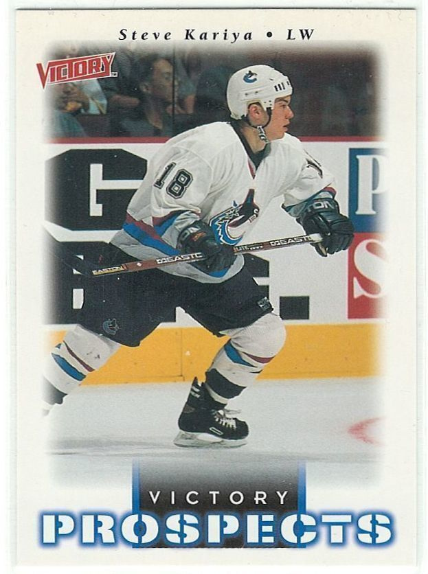 99-00 UD Victory #363 Steve Kariya RC Ex-Ilves/Blues/HPK/JYP