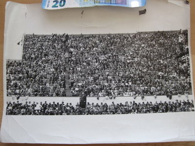 VANHA Iso Valokuva Helsinki Olympia 1952 Stadion