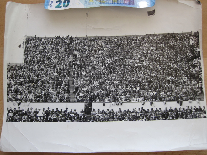 VANHA Iso Valokuva Helsinki Olympia 1952 Stadion