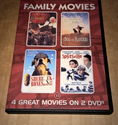 FAMILY MOVIES 4 GREAT MOVIES ON 2 DVD
