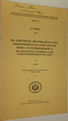 S. Kilpi : Die Schattierung der Kernladung in der Elektro...