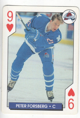 95-96 NHL Hockey aces kortti  Peter Forsberg