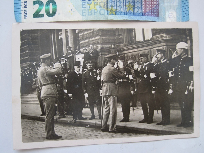 VANHA Valokuva Mannerheim Upseerit Helsinki 1919