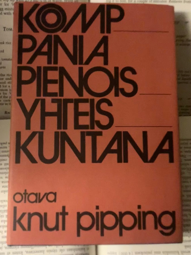 Knut Pipping - Komppania pienoisyhteiskuntana (sid.)