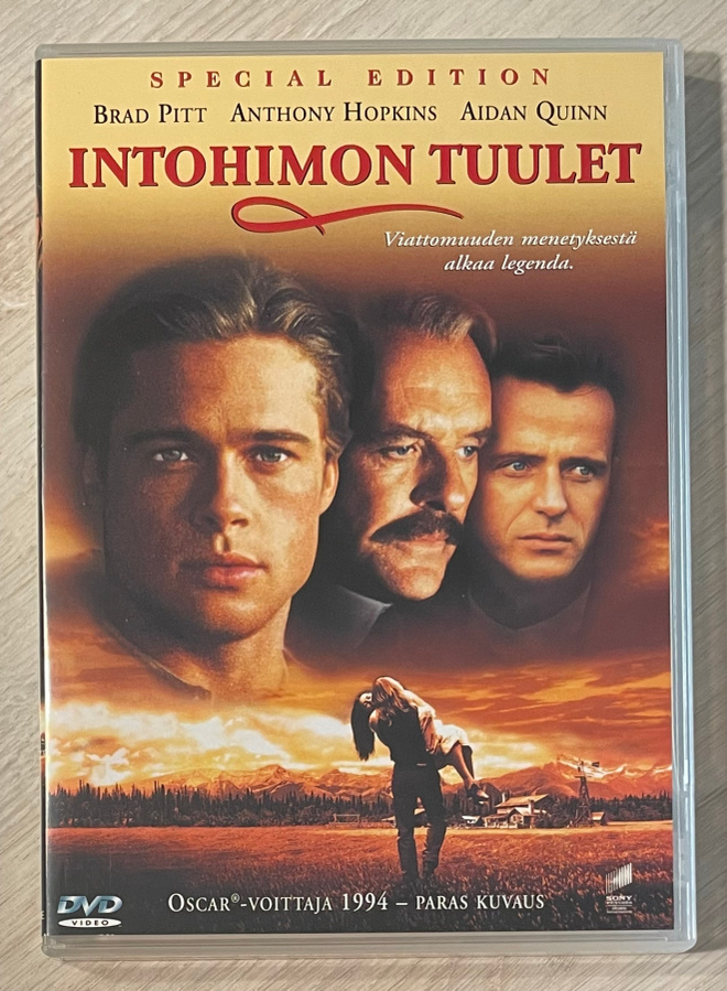 Intohimon tuulet (1994) Brad Pitt, Anthony Hopkins