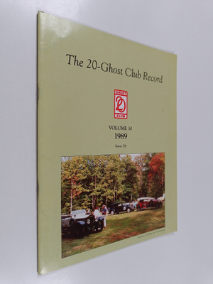 The 20-Ghost Club Record Volume 30, 1989
