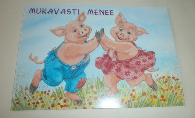 Marjaliisa Pitkäranta: Mukavasti menee! Porsaskortti, ei p.