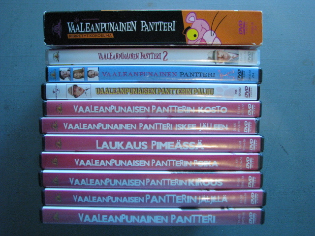 VAALEANPUNAINEN PANTTERI ELOKUVAT ( Sellers & Martin )
