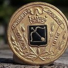 Kullanvärinen Vaakuna merkki 40 Luvuilta. Halkaisija - 24 mm - pikkukuva 1
