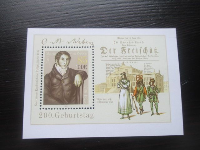 DDR: Carl Maria von Weber 1986 **