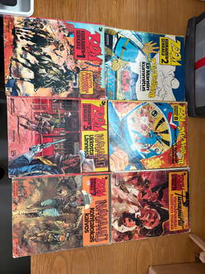 Zoom albumit 1,2,3,7,8/1974 ja 11/1975