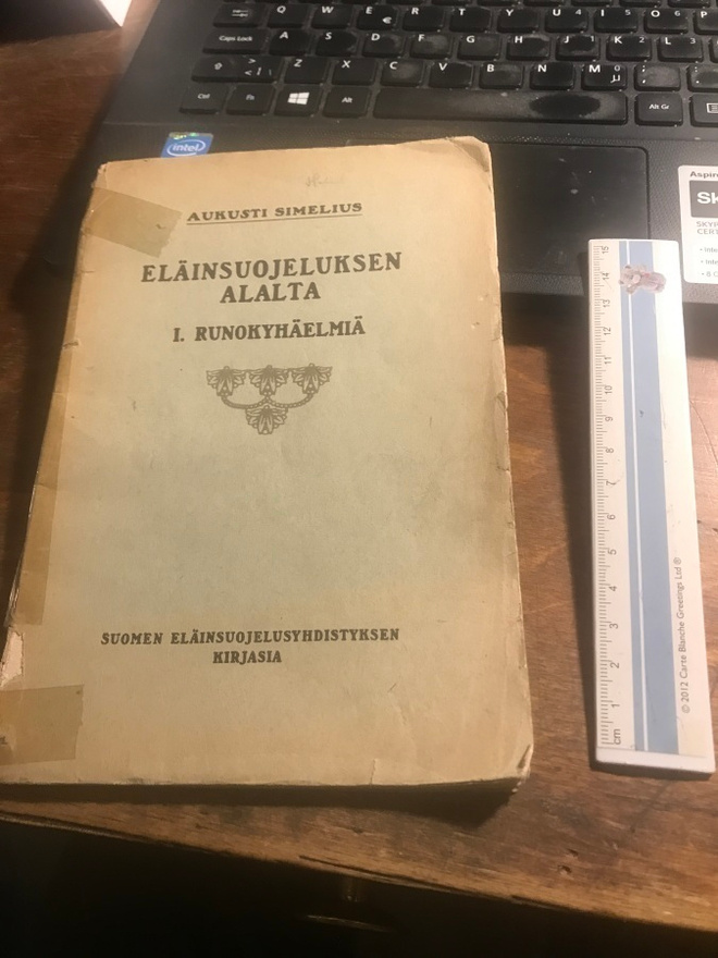 Aukusti Simelius:Eläinsuojeluksen Alalta