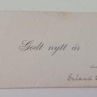 Uuden Vuoden kortti 1900, poikkeava koko, ei kuvia - pikkukuva 1