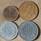 Sveitsi Helvetica kolikot - 1, 2 , 10 , 20. Hyväkuntoiset. - pikkukuva 5